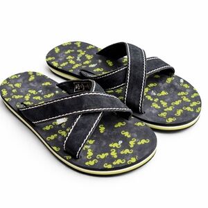 Lands’ End Kids Navy Slip On Sandals Youth Size 5 NEW No Tags